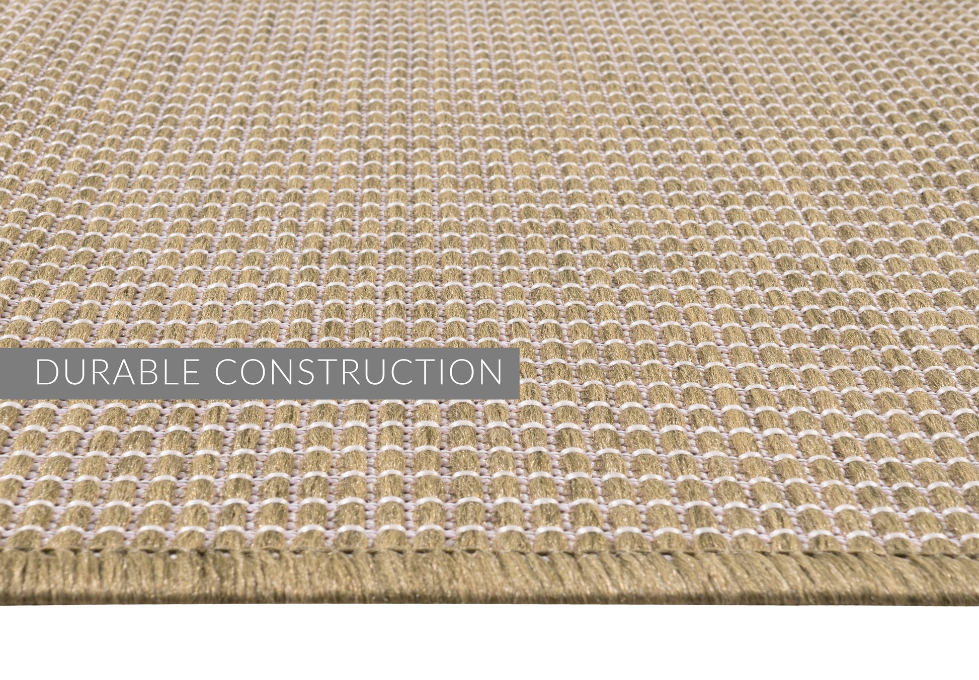 Quick Dry Solid Khaki Green Indoor Outdoor Area Rug