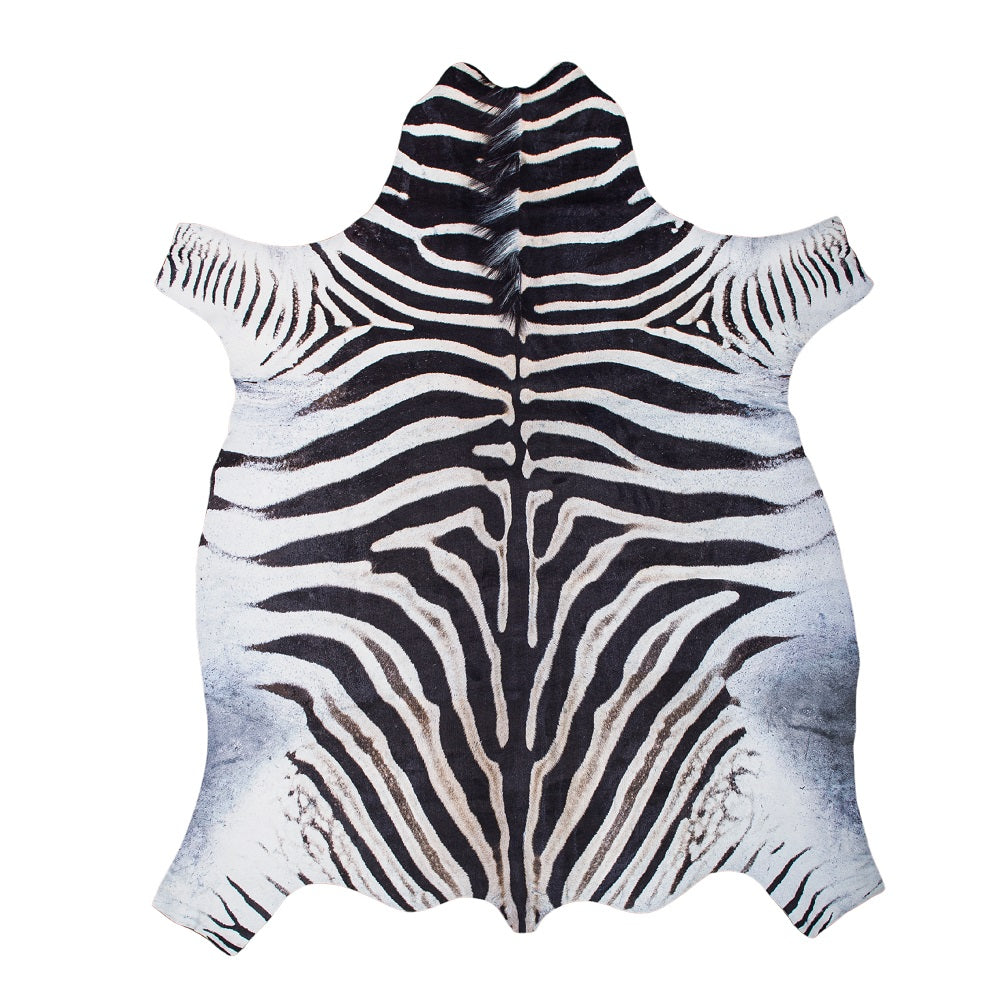 Savanna Cruelty-Free & Vegan Friendly Zebra Faux Hide Rug