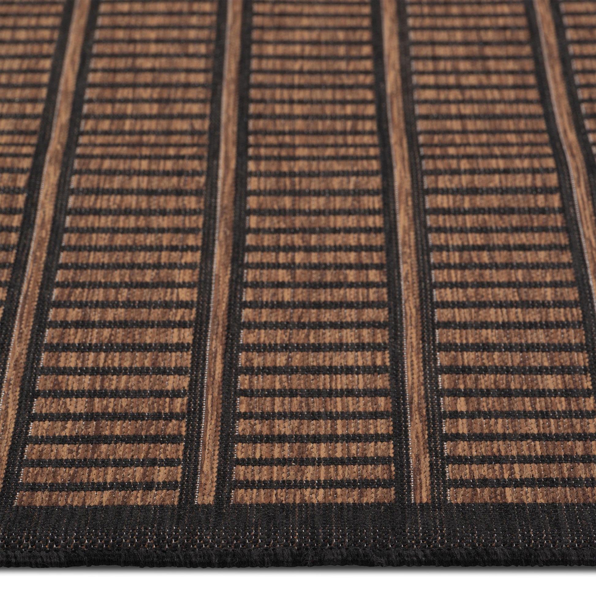 Easy Rugs Havana Modern Gold Black Geometric Patio Outdoor Rug