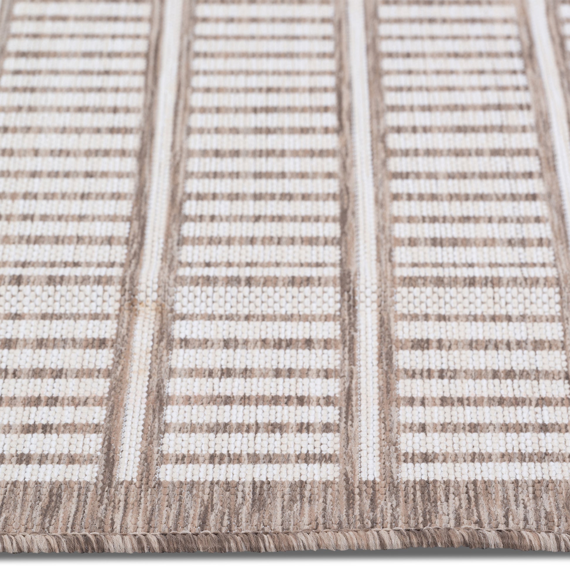 Easy Rugs Havana Modern Brown Weiss Geometric Patio Outdoor Rug