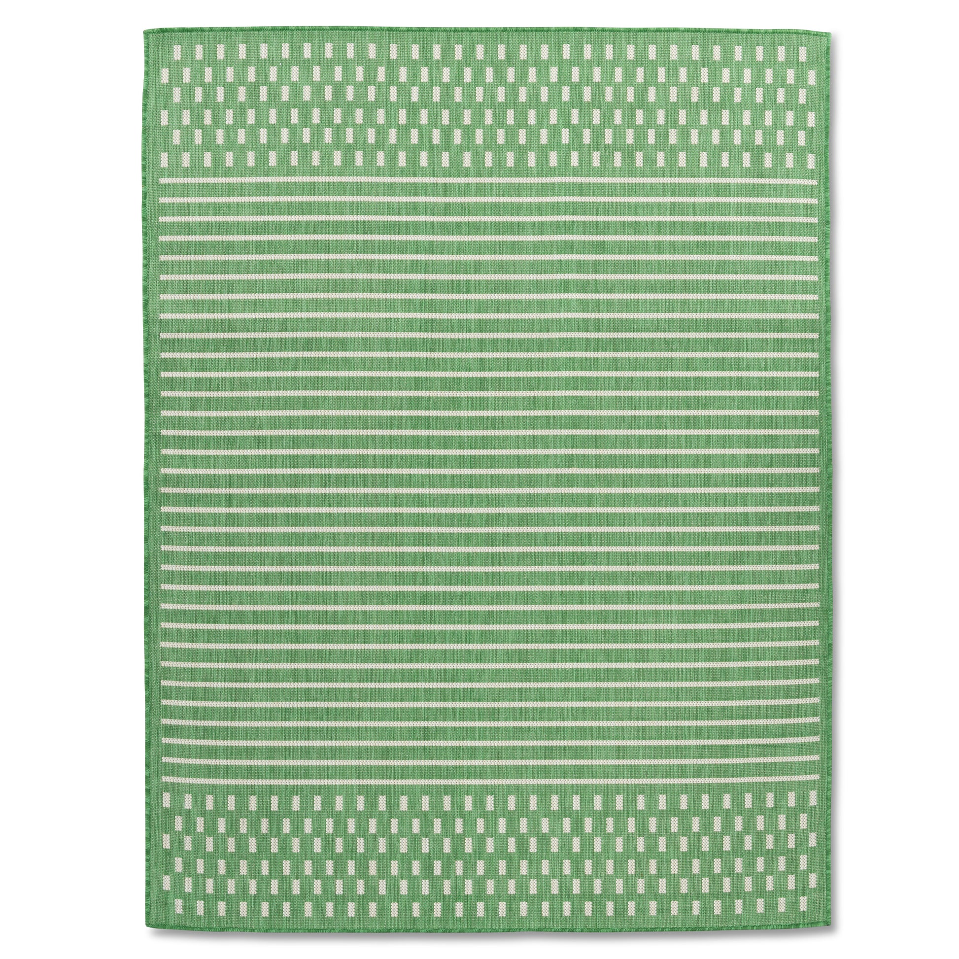 Easy Rugs Havana Modern Green Weiss Geometric Patio Outdoor Rug