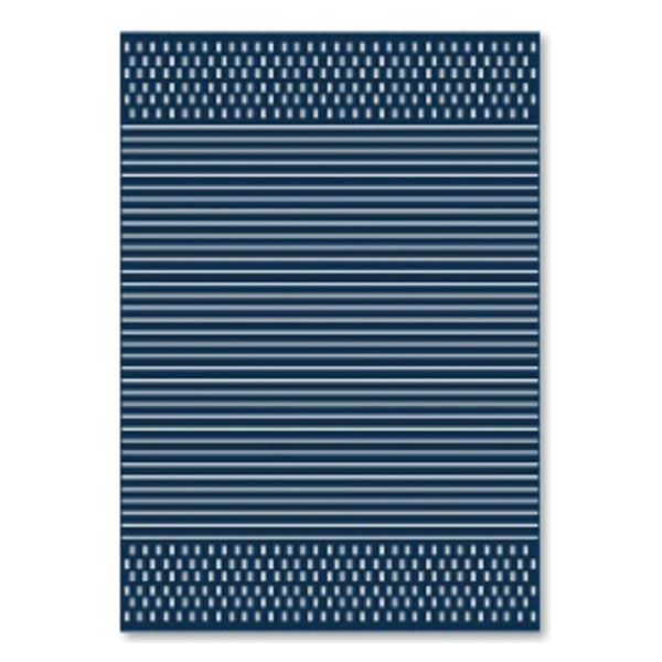 Easy Rugs Havana Modern Navy Blue Weiss Geometric Patio Outdoor Rug