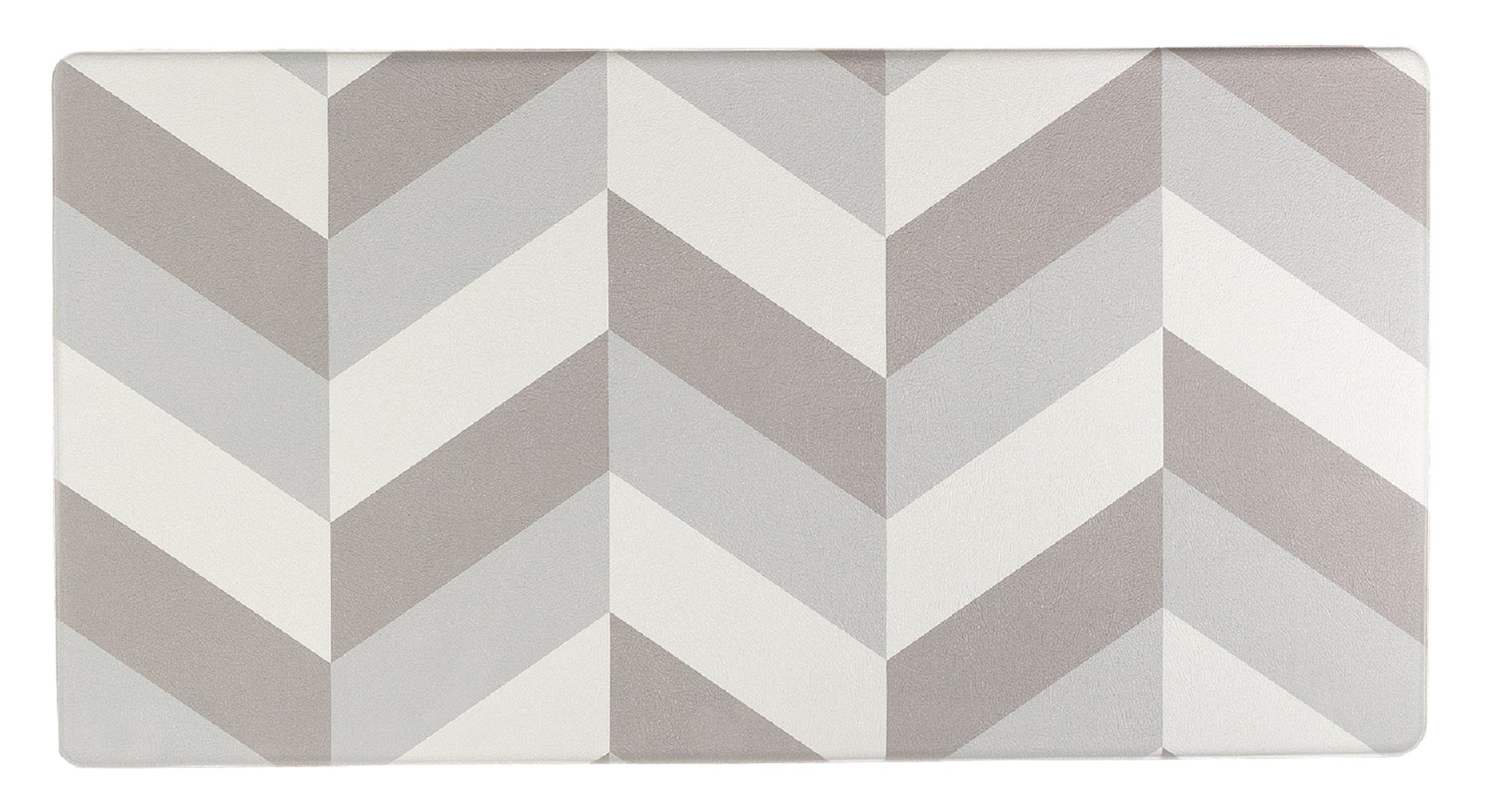 Eva Anti-Fatigue Waterproof Chevron Comfort Kitchen Mat