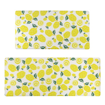 Eva Anti-Fatigue Waterproof Lemon Comfort Kitchen Mat