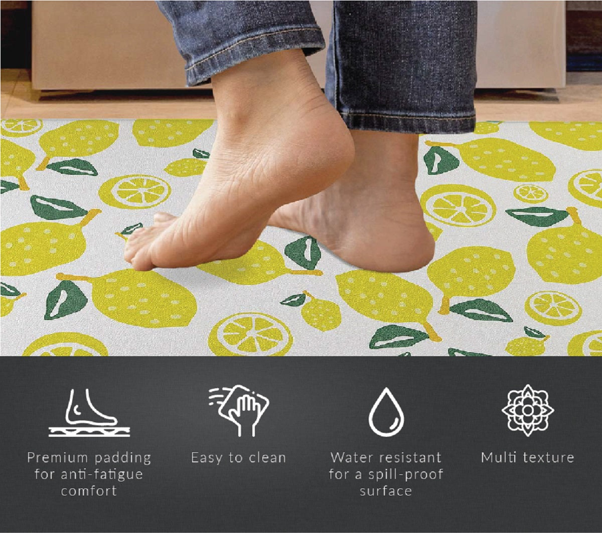 Eva Anti-Fatigue Waterproof Comfort Kitchen Mat