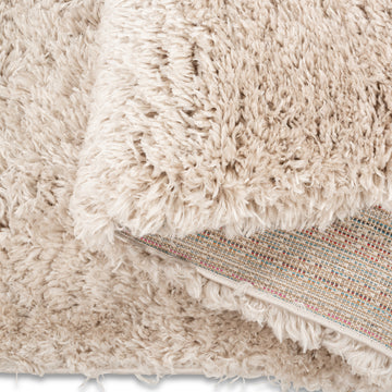 Ozara Premium Plush Shag Beige Indoor Area Rug