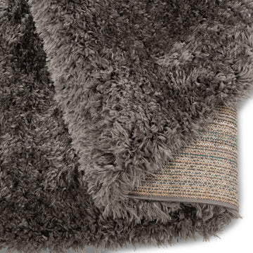 Ozara Premium Plush Shag Charcoal Black Indoor Area Rug