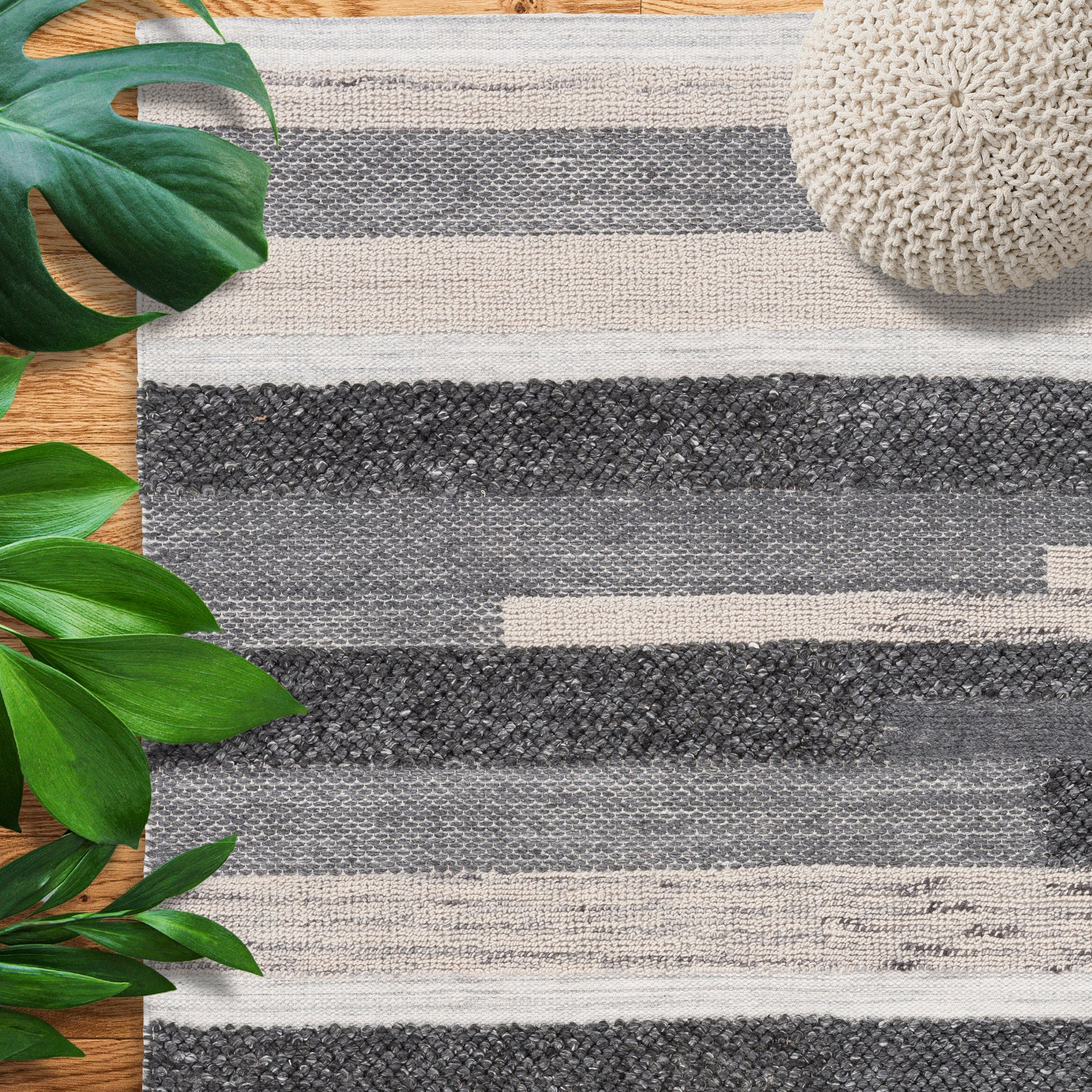 Easy Rugs Hygge Hand Woven Charcoal Rug