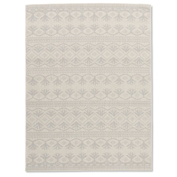 Havana Modern Moroccan Grey Ivory Weiss Patio Outdoor Rug