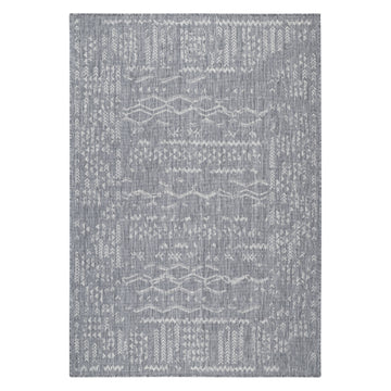 Revere Tribal Grey Distressed Indoor/Outdoor Rug