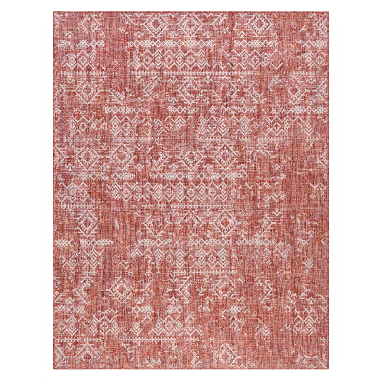 Revere Transitional Copper Red Distressed Indoor/Outdoor Rug