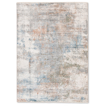 Easy Rugs Premium Ultra Soft Indoor Blue Ivory Multi Area Rug