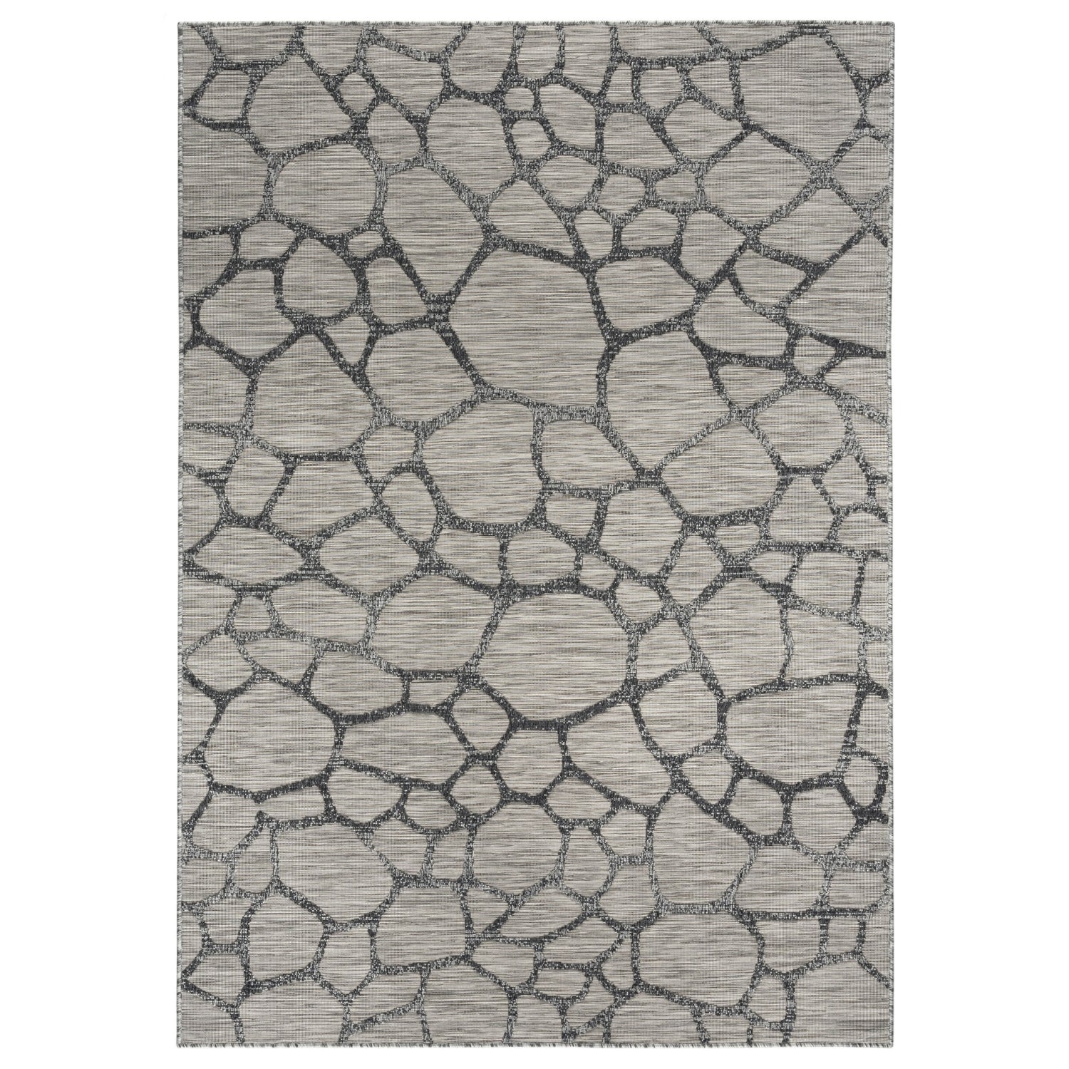 Easy Rugs Mesh Modern Grey Light Grey Indoor Outdoor Rug