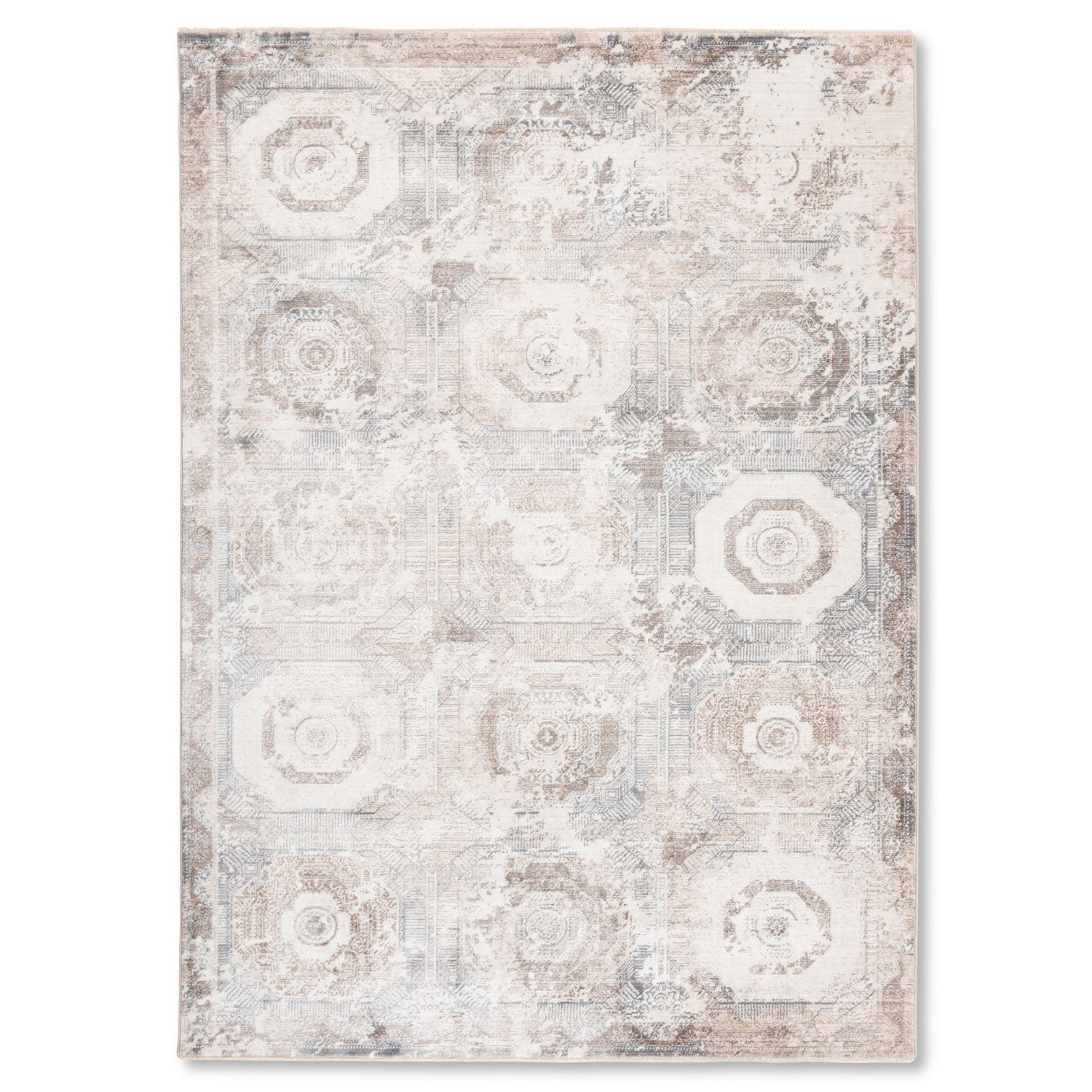 Easy Rugs Premium Ultra Soft Indoor Ivory Multi Area Rug